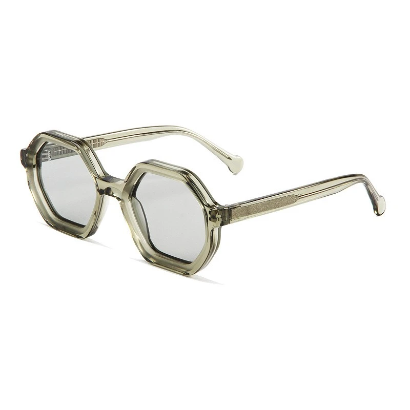 Green personalized acetate sunglasses
